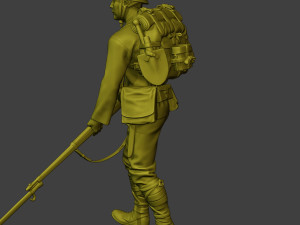 Japanese soldier ww2 Walk6 J1 3Dプリントモデル