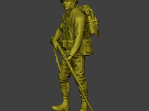Japanese soldier ww2 Walk6 J1 3Dプリントモデル