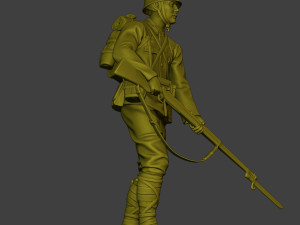 Japanese soldier ww2 Walk6 J1 3Dプリントモデル
