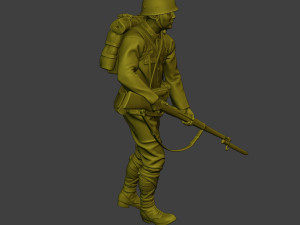 Japanese soldier ww2 Walk6 J1 3Dプリントモデル