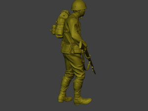 Japanese soldier ww2 Walk6 J1 3Dプリントモデル