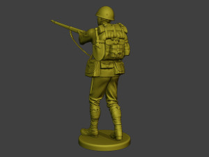 Japanese soldier ww2 Walk7 J1 Modèles 3D en vedette