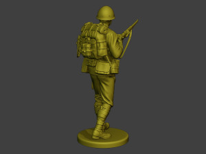 Japanese soldier ww2 Walk7 J1 Modèles 3D en vedette