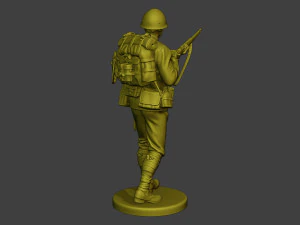 Japanese soldier ww2 Walk7 J1 3D Print Model