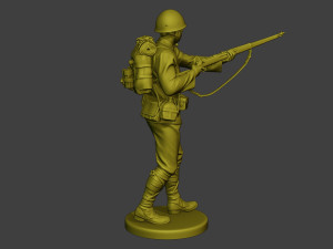 Japanese soldier ww2 Walk7 J1 Modèles 3D en vedette