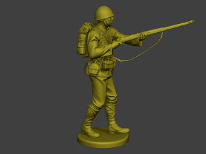 Japanese soldier ww2 Walk7 J1 3D Print Model