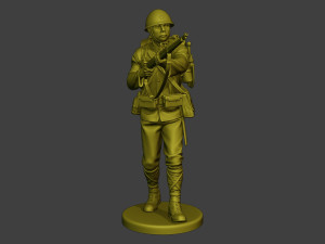 Japanese soldier ww2 Walk7 J1 Modèles 3D en vedette