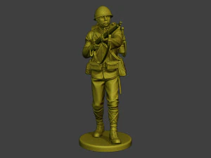 Japanese soldier ww2 Walk7 J1 3D Print Model