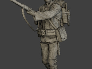 Japanese soldier ww2 Walk7 J1 Modèles 3D en vedette