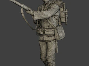 Japanese soldier ww2 Walk7 J1 3D Print Model