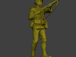Japanese soldier ww2 Walk7 J1 Modèles 3D en vedette