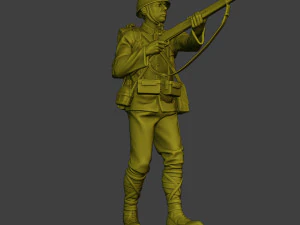 Japanese soldier ww2 Walk7 J1 3D Print Model