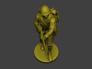 Japanese soldier ww2 Walk7 J1 3D Print Model