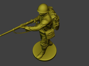 Japanese soldier ww2 Walk7 J1 Modèles 3D en vedette