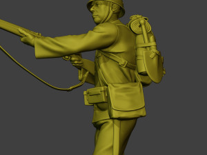 Japanese soldier ww2 Walk7 J1 Modèles 3D en vedette