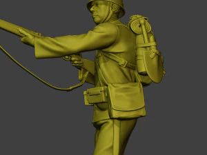 Japanese soldier ww2 Walk7 J1 3D Print Model