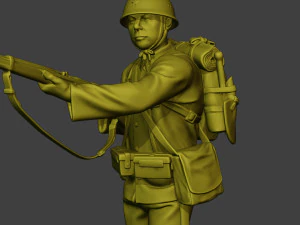 Japanese soldier ww2 Walk7 J1 3D Print Model