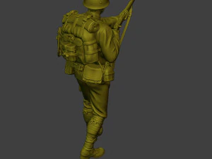 Japanese soldier ww2 Walk7 J1 3D Print Model