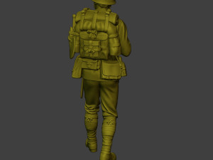 Japanese soldier ww2 Walk7 J1 Modèles 3D en vedette