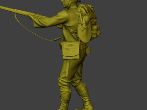 Japanese soldier ww2 Walk7 J1 Modèles 3D en vedette