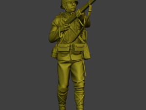 Japanese soldier ww2 Walk7 J1 Modèles 3D en vedette