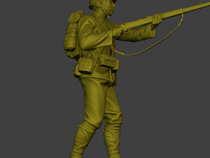 Japanese soldier ww2 Walk7 J1 Modèles 3D en vedette