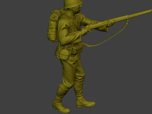 Japanese soldier ww2 Walk7 J1 3D Print Model