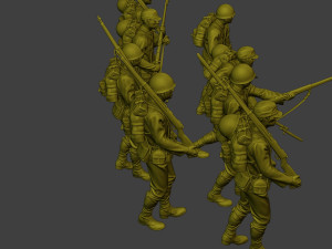 Japanese soldier ww2 J1 Pack2 Model do druku 3D