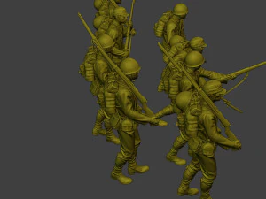 Japanese soldier ww2 J1 Pack2 3D Print Model