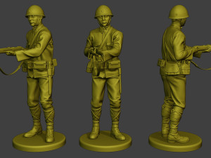 Japanese soldier ww2 Action J2 3D Print Model