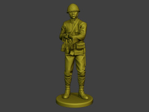 Japanese soldier ww2 Action J2 Modelo de impresión 3D