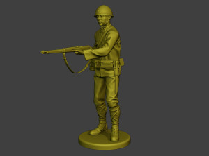 Japanese soldier ww2 Action J2 Modelo de impresión 3D
