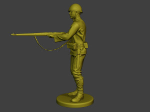 Japanese soldier ww2 Action J2 Modelo de impresión 3D
