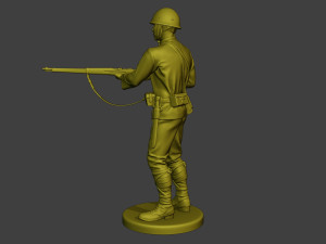Japanese soldier ww2 Action J2 Modelo de impresión 3D