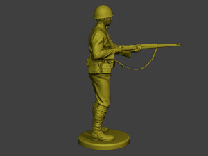 Japanese soldier ww2 Action J2 Modelo de impresión 3D