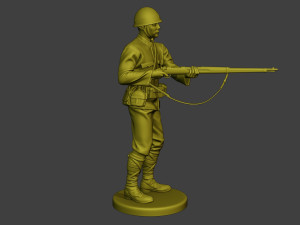 Japanese soldier ww2 Action J2 Modelo de impresión 3D