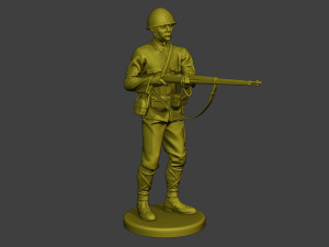 Japanese soldier ww2 Action J2 Modelo de impresión 3D