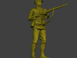 Japanese soldier ww2 Action J2 Modelo de impresión 3D