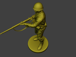 Japanese soldier ww2 Action J2 Modelo de impresión 3D