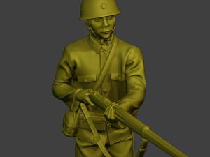 Japanese soldier ww2 Action J2 Modelo de impresión 3D