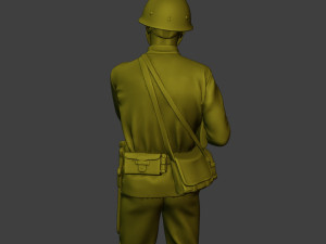 Japanese soldier ww2 Action J2 Modelo de impresión 3D