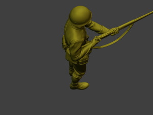 Japanese soldier ww2 Action J2 Modelo de impresión 3D