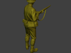 Japanese soldier ww2 Action J2 Modelo de impresión 3D