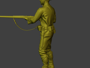 Japanese soldier ww2 Action J2 Modelo de impresión 3D