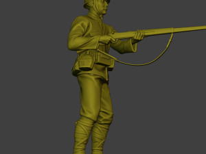 Japanese soldier ww2 Action J2 Modelo de impresión 3D