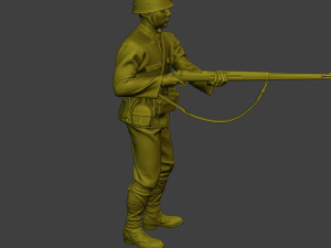 Japanese soldier ww2 Action J2 Modelo de impresión 3D