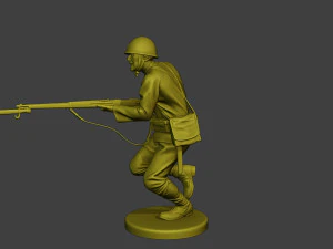 Japanese soldier ww2 Attack J2 3D Print Model