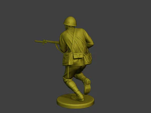 Japanese soldier ww2 Attack J2 3D Print Model