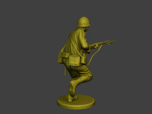 Japanese soldier ww2 Attack J2 3D Print Model