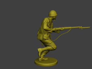 Japanese soldier ww2 Attack J2 3D Print Model